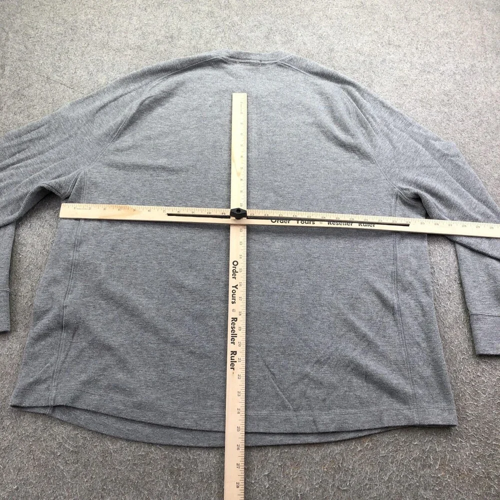 Banana Republic Sweater Mens 2XL Gray Knit Crewneck Pullover Solid Casual